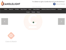 Tablet Screenshot of candlelight.org
